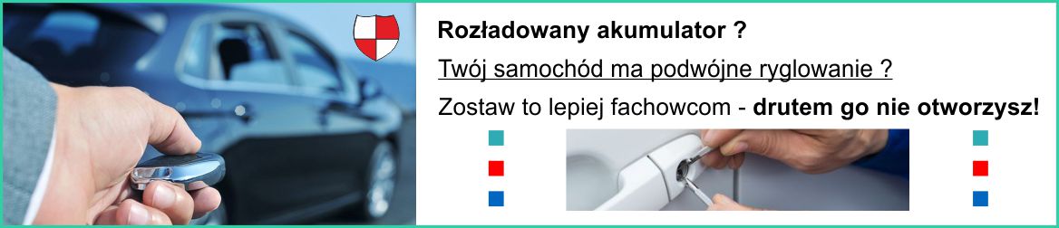 Jak otworzyć samochód, kiedy rozładuje się akumulator? 600-277-499